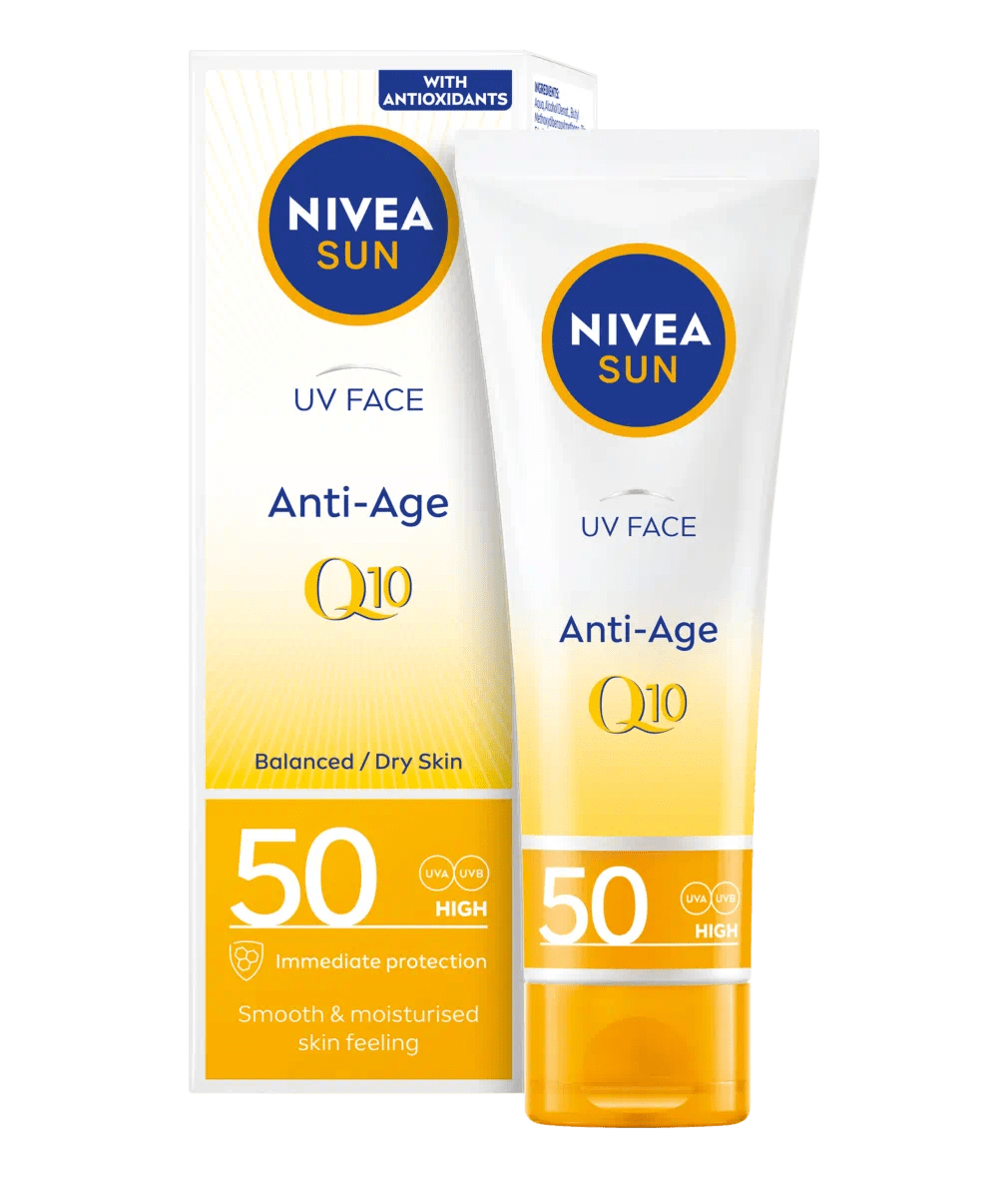 Nivea Sun UV Face Q10 Anti-Age Sun Cream SPF50 50ml / 1.7 fl oz 4005900467898