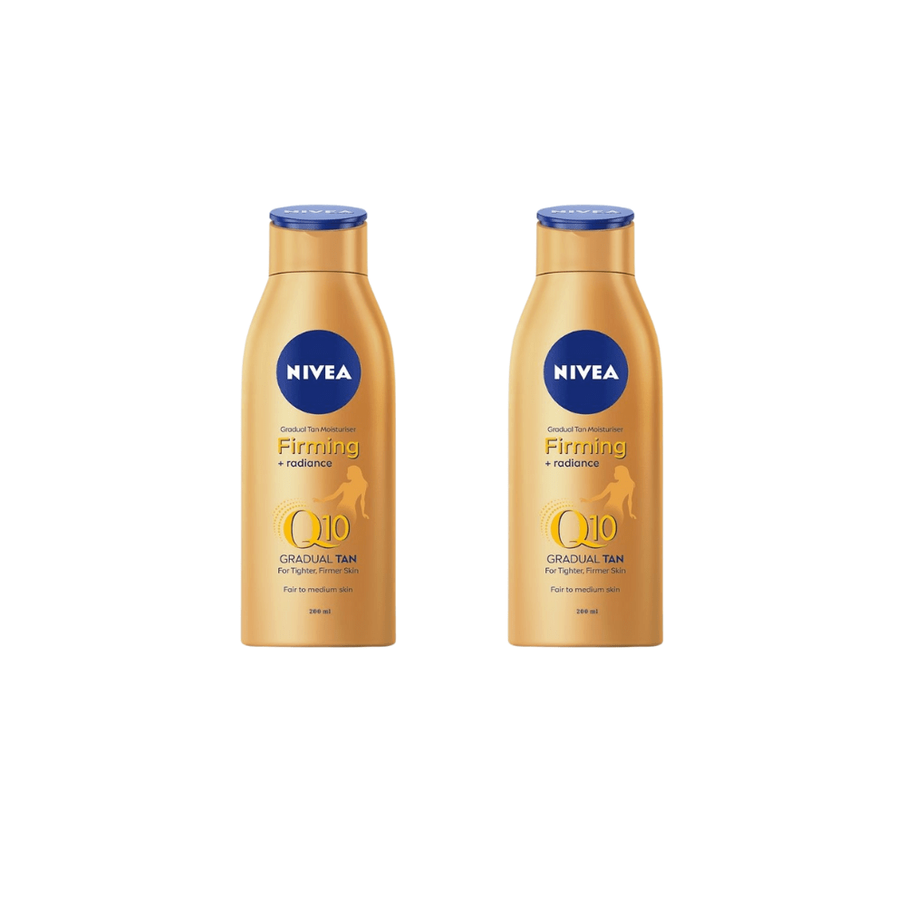 Nivea Q10 Gradual Tan Body Moisturiser Fair to Medium 200ml / 6.8 fl oz - 2 Pack 757279515550