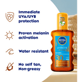 Nivea Sun Tan Activating Oil SPF30 Protect&Bronze 200ml / 6.8 fl.oz 4005900118172