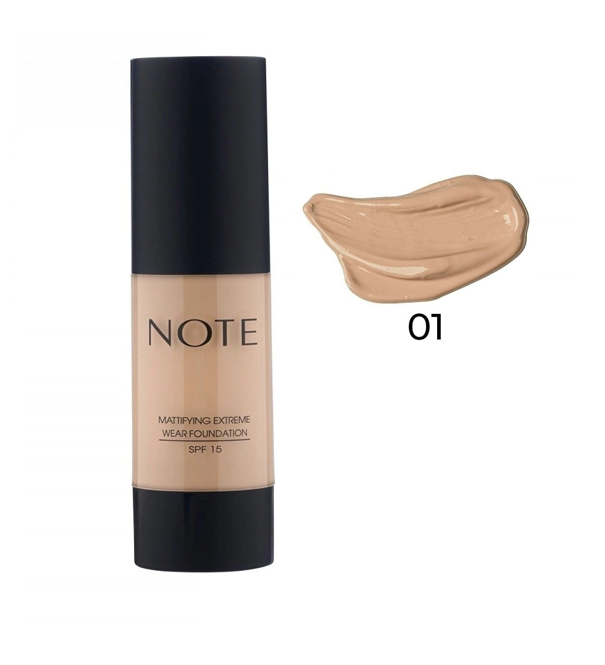 Note Cosmetics Mattifying Extreme Wear Foundation Matte Finish 01 Beige 8680705313012