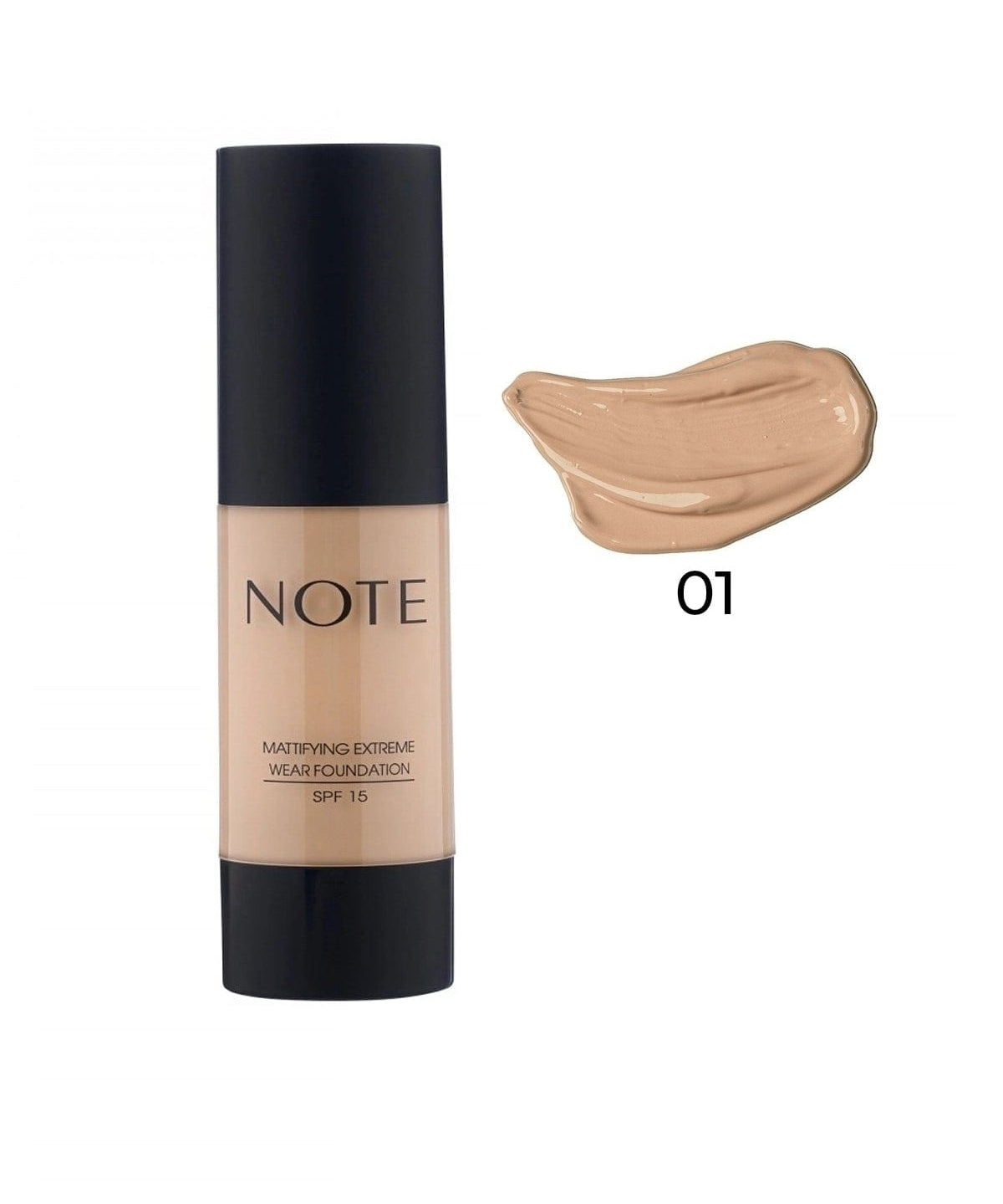 Note Cosmetics Mattifying Extreme Wear Foundation Matte Finish 01 Beige 8680705313012