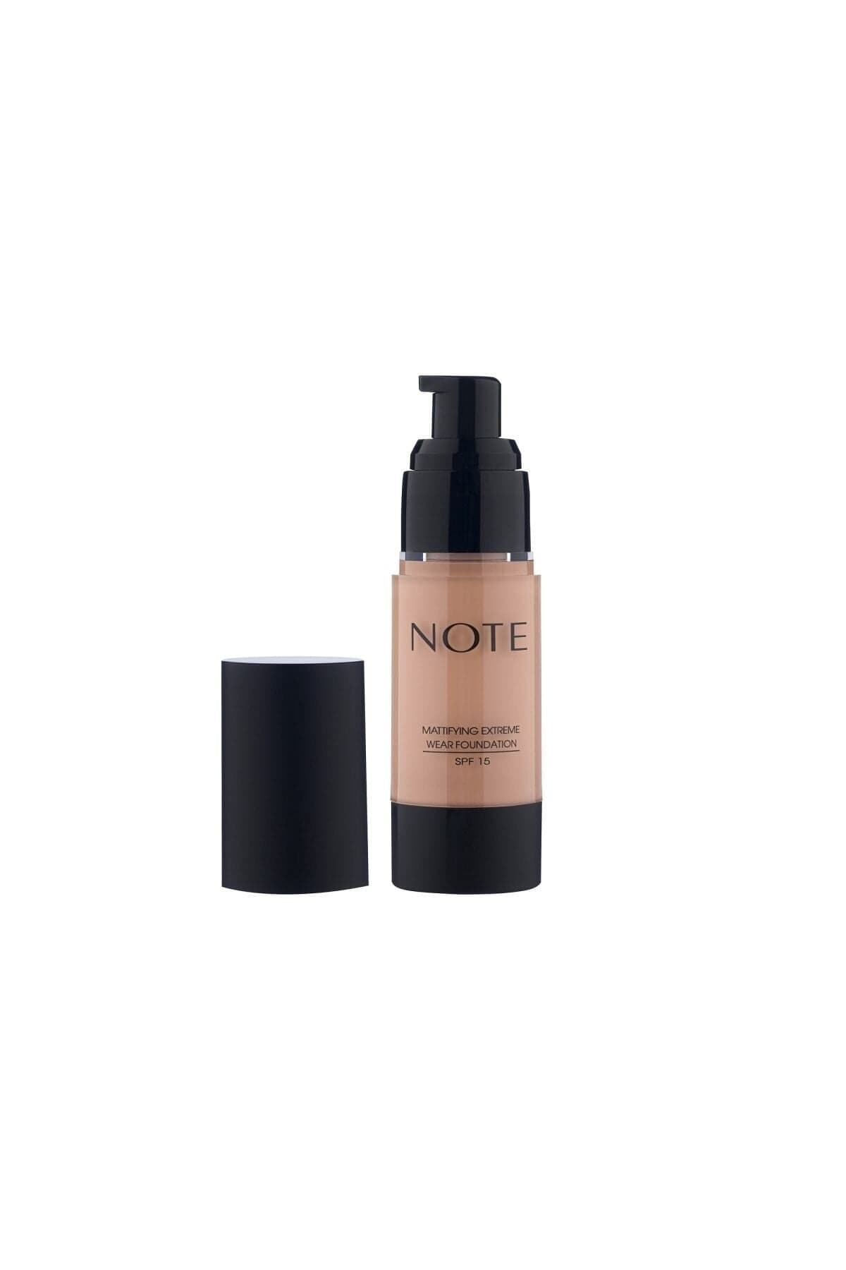 Note Cosmetics Mattifying Extreme Wear Foundation Matte Finish 112 Desert Beige 3760237853646