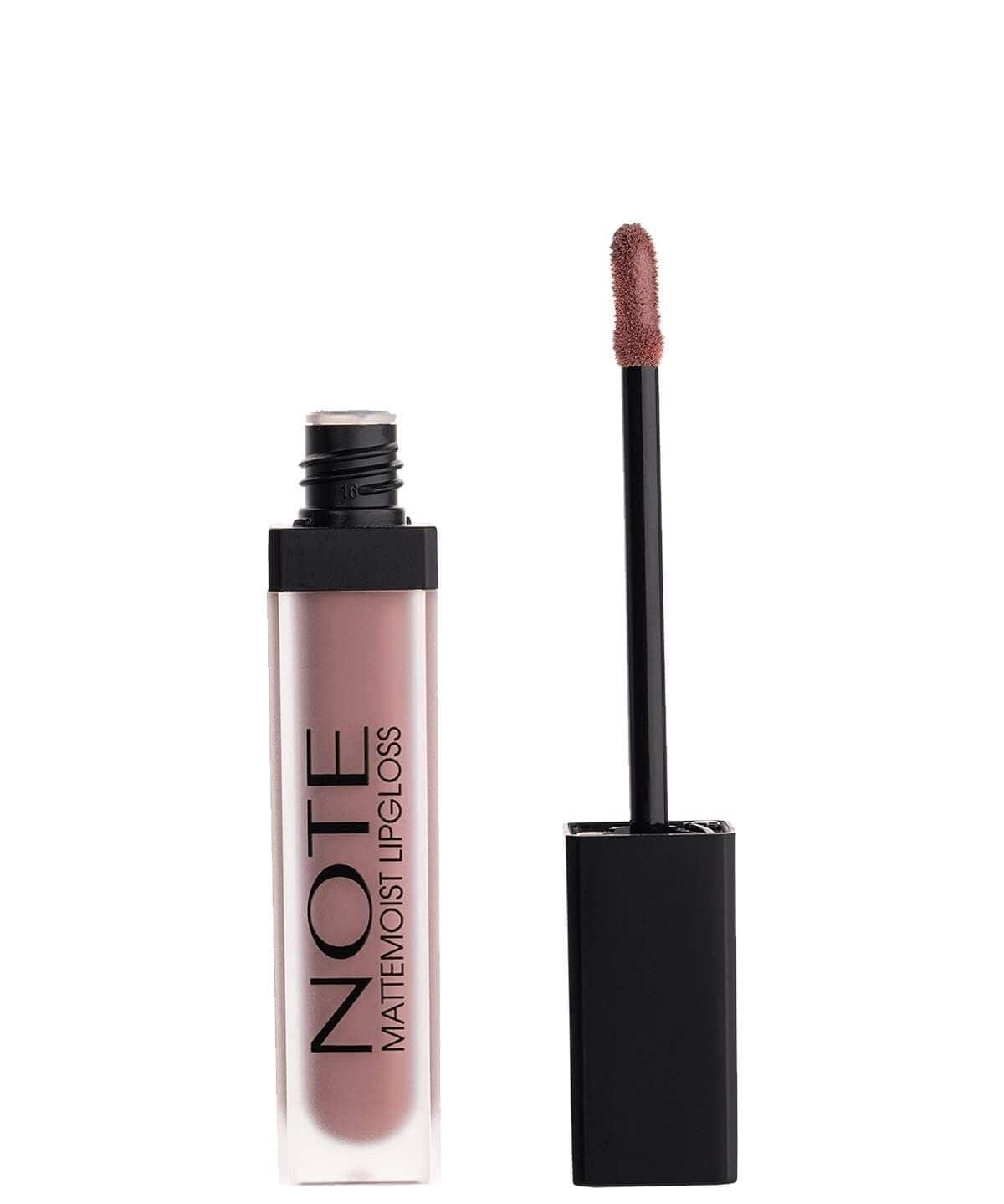 Note Cosmetics Mattemoist Lipgloss Semi Matte Satin Finish Liquid Lipstick-401 Mat Nude 8680705339012