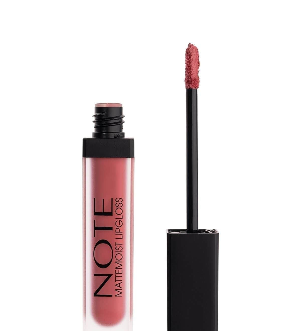 Note Cosmetics Mattemoist Lipgloss Semi Matte Satin Finish Liquid Lipstick-409 Angel 8680705339098