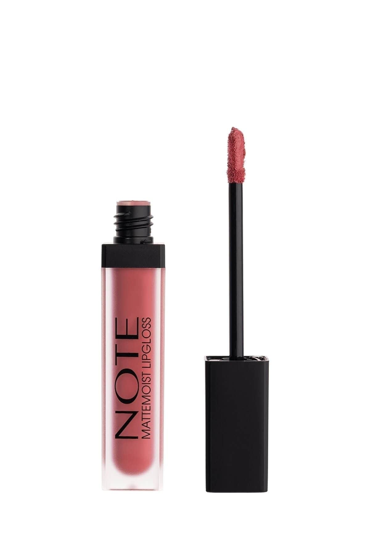 Note Cosmetics Mattemoist Lipgloss Semi Matte Satin Finish Liquid Lipstick-409 Angel 8680705339098