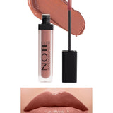 Note Cosmetics Mattemoist Lipgloss Semi Matte Satin Finish Liquid Lipstick-411 Vanilla Milk