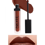 Note Cosmetics Mattemoist Lipgloss Semi Matte Satin Finish Liquid Lipstick-416 Clover Brown 8680705339166