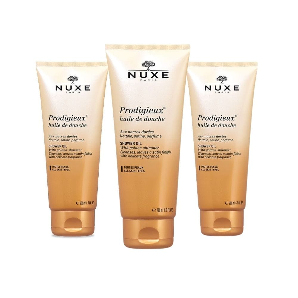 Nuxe Prodigieux Shower Oil 200ml 3 Pack 715936232004