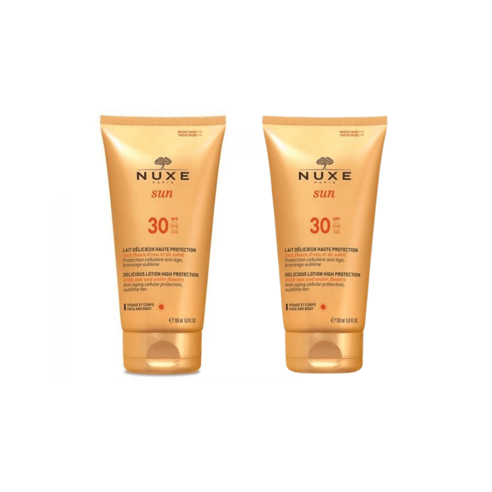 Nuxe Sun Lait Delicieux Protection Spf30 150ml 2 Pack 715936231625