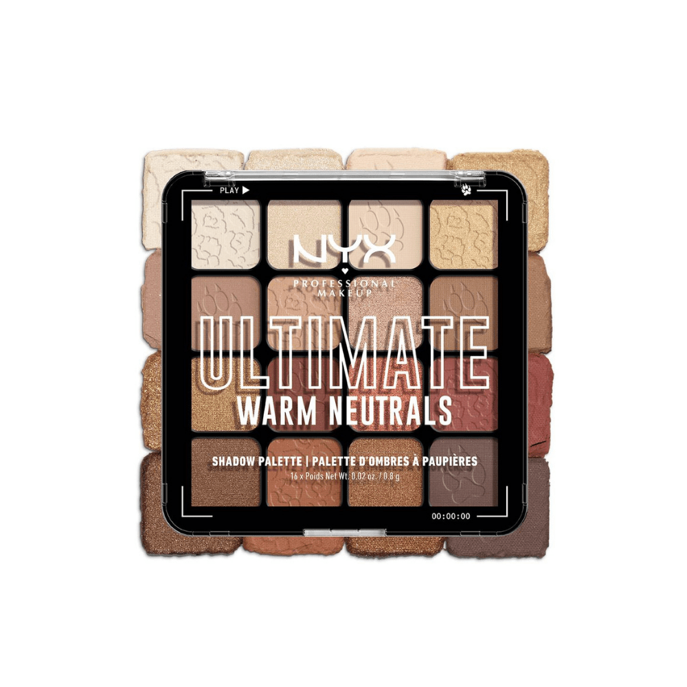 NYX Professional Makeup Eyeshadow Palette - Ultimate Shadow Pallette - Warm Neutrals 3264680004964