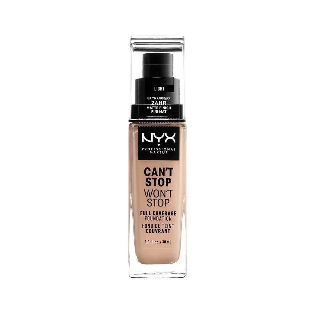 NYX Professional Makeup Foundation - Can't Stop Won't Stop Full Coverage Foundation 05 Light 30 ml 800897157203