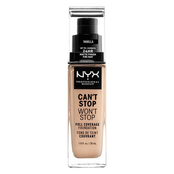 NYX Professional Makeup Foundation - Can't Stop Won't Stop Full Coverage Foundation 06 Vanilla 30 ml 800897157210