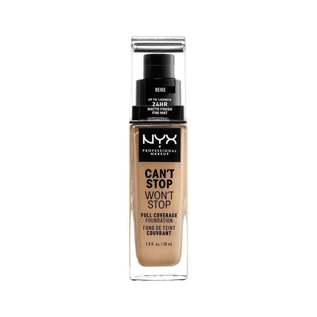 NYX Professional Makeup Foundation - Can't Stop Won't Stop Full Coverage Foundation  11 Beige 30ml 800897157289