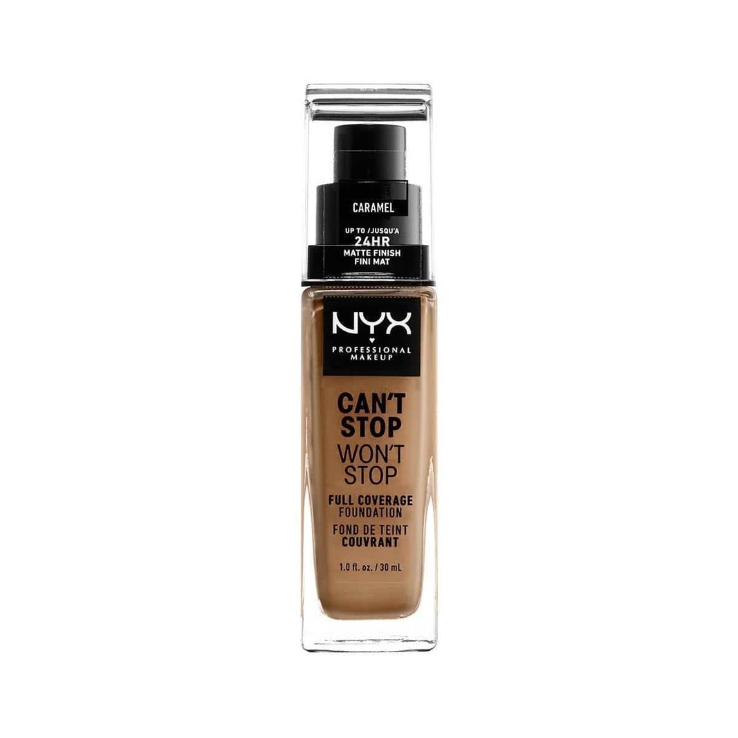 NYX Professional Makeup Foundation - Can't Stop Won't Stop Full Coverage Foundation 15 Caramel 30 Ml 800897157326