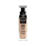 NYX Professional Makeup Foundation - Can't Stop Won't Stop Full Coverage Foundation 6.5 Nude 30 ml 800897157227