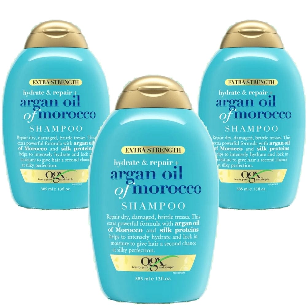 OGX Argan Oil of Morocco Shampoo 385 ml 3 Pack 715936234152