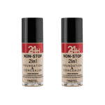 Pastel 24H Non-Stop 2in1 Foundation & Concealer - 601 Cool 2 Pack 757279511170