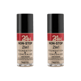 Pastel 24H Non-Stop 2in1 Foundation & Concealer - 601 Cool 2 Pack 757279511170