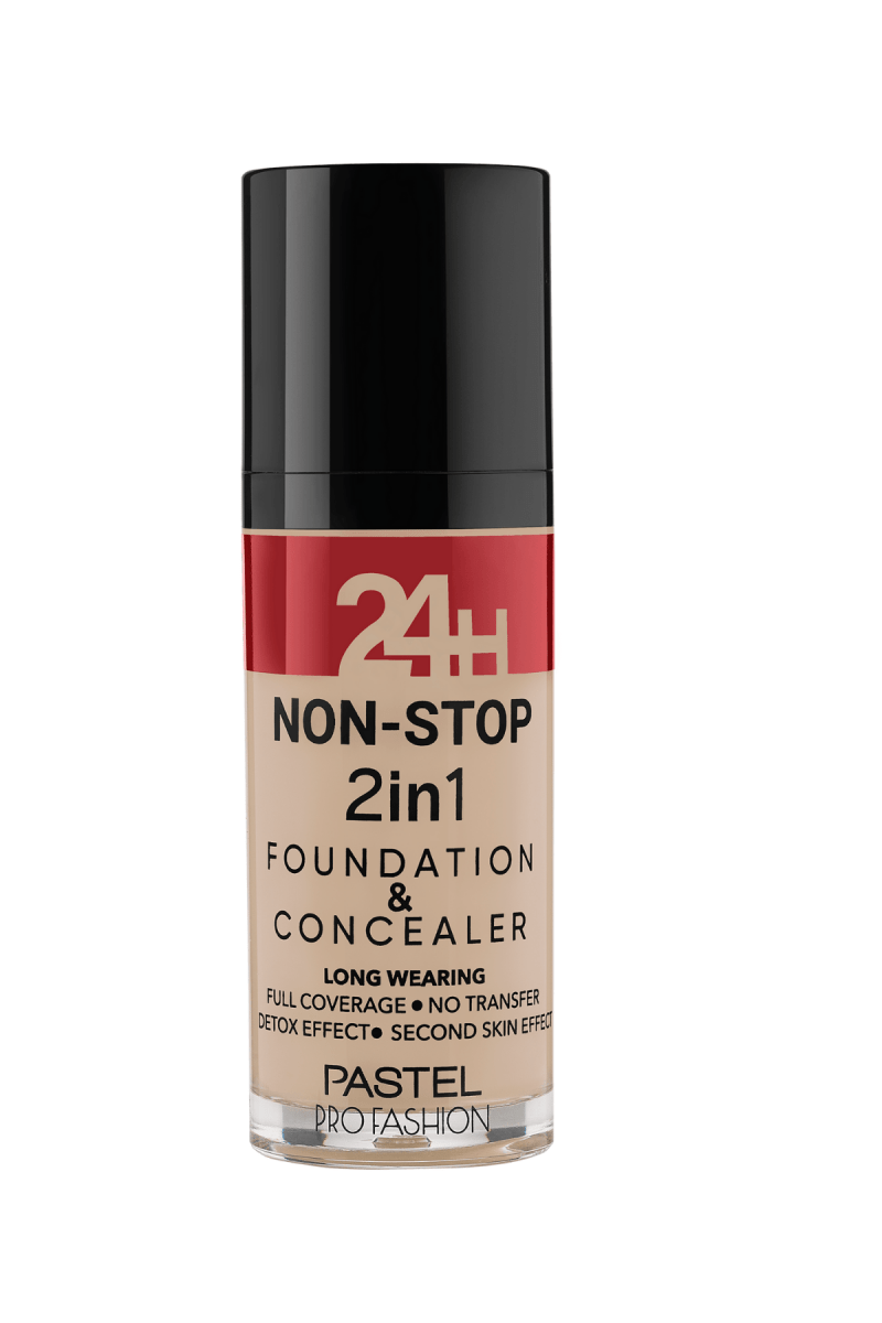 Pastel 24H Non-Stop 2in1 Foundation & Concealer - 603 Ivory 8690644335037