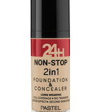 Pastel 24H Non-Stop 2in1 Foundation & Concealer - 604 Vanilla 8690644335044