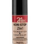 Pastel 24H Non-Stop 2in1 Foundation & Concealer - 606 Warm 8690644335068