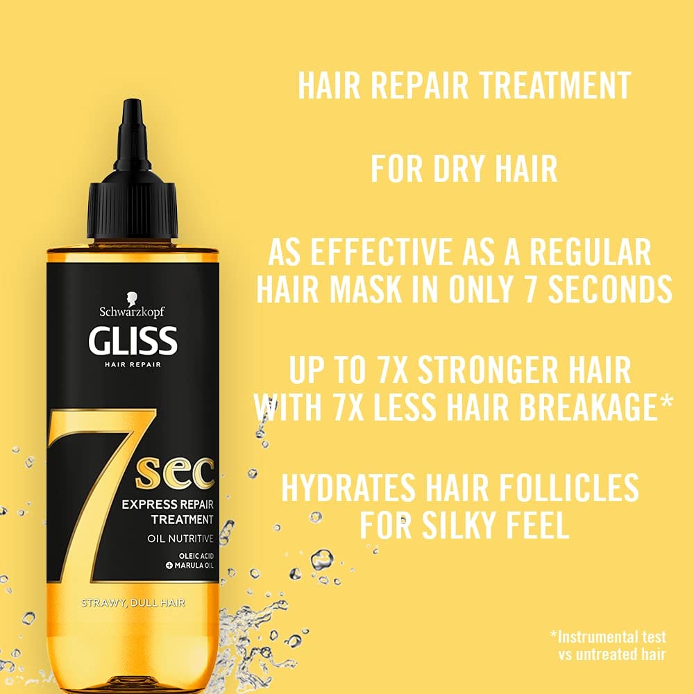 Gliss 7sec Express Repair Treatment Oil Nutritive 200ml 4015100744811