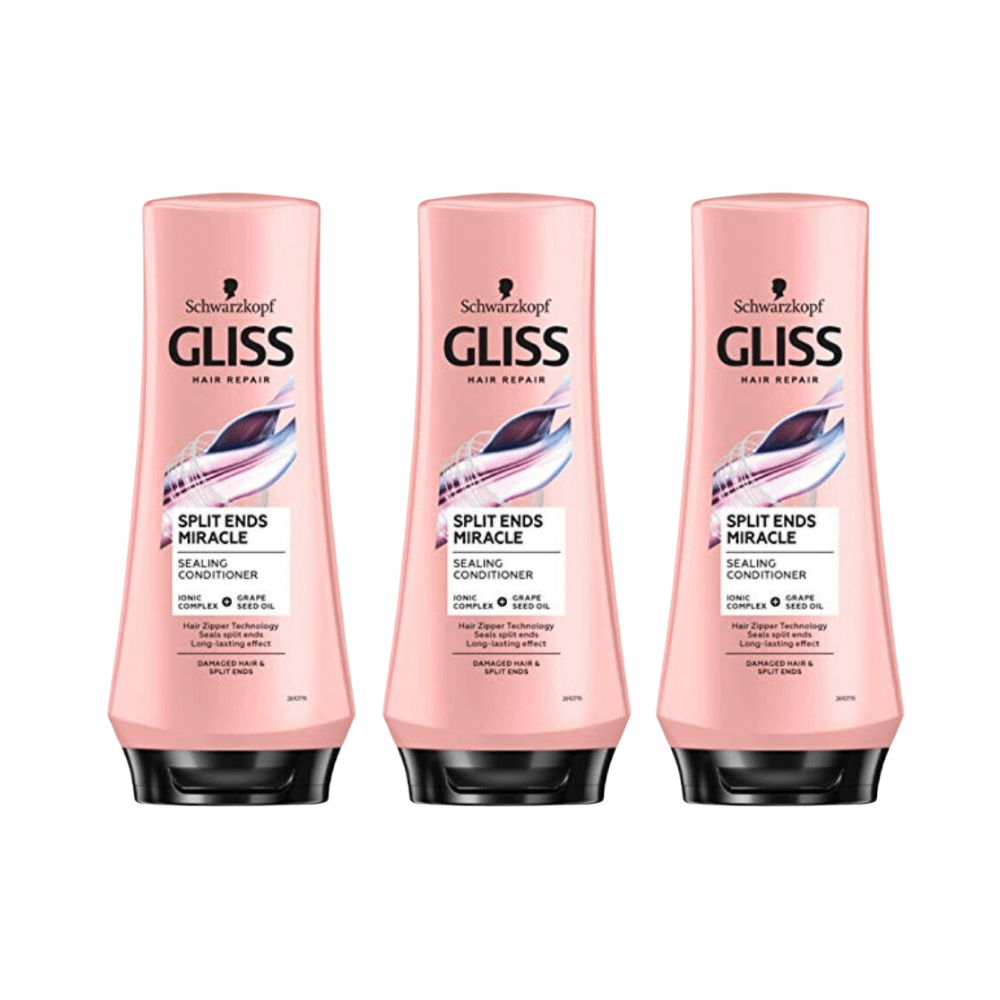 Schwarzkopf Gliss Split Hair Miracle Conditioner 360 ml 3 Pack 757279513747