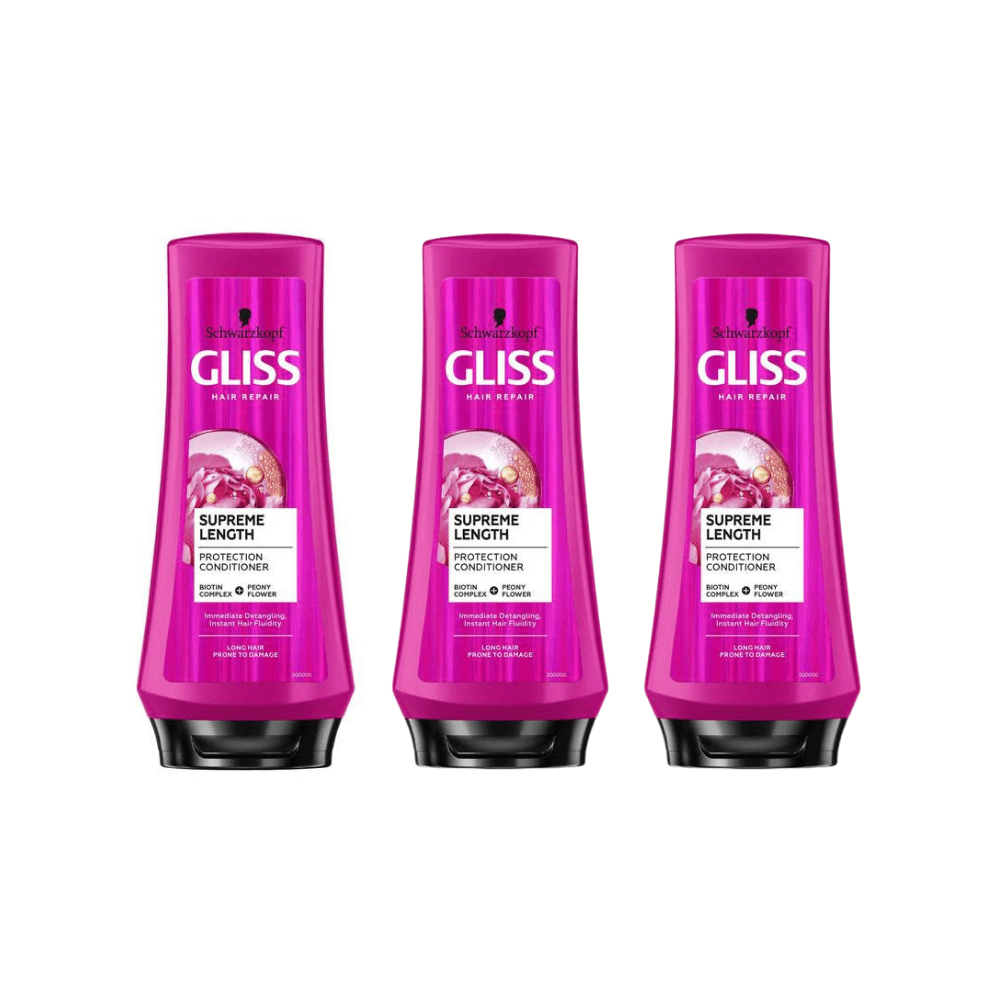 Schwarzkopf Gliss Supreme Lenght Conditioner 360 ml 3 Pack 757279513662