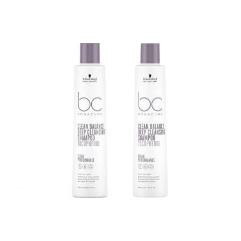 Schwarzkopf Bonacure Bc Clean Balancing Deep Cleansing Shampoo 250 ml 2 Pack 757279509061