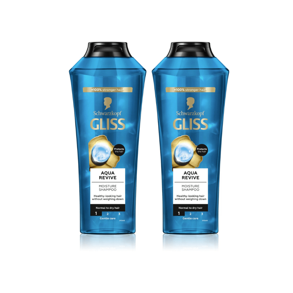 Schwarzkopf Gliss Shampoo Aqua Revive 400 ml 2 Pack 757279513822