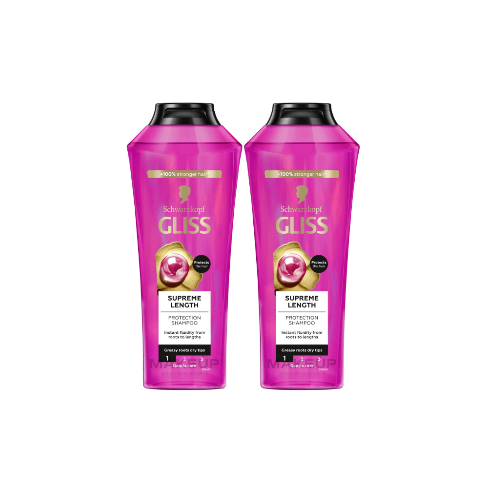 Schwarzkopf Gliss Supreme Lenght Shampoo 360 ml 2 Pack 757279513655