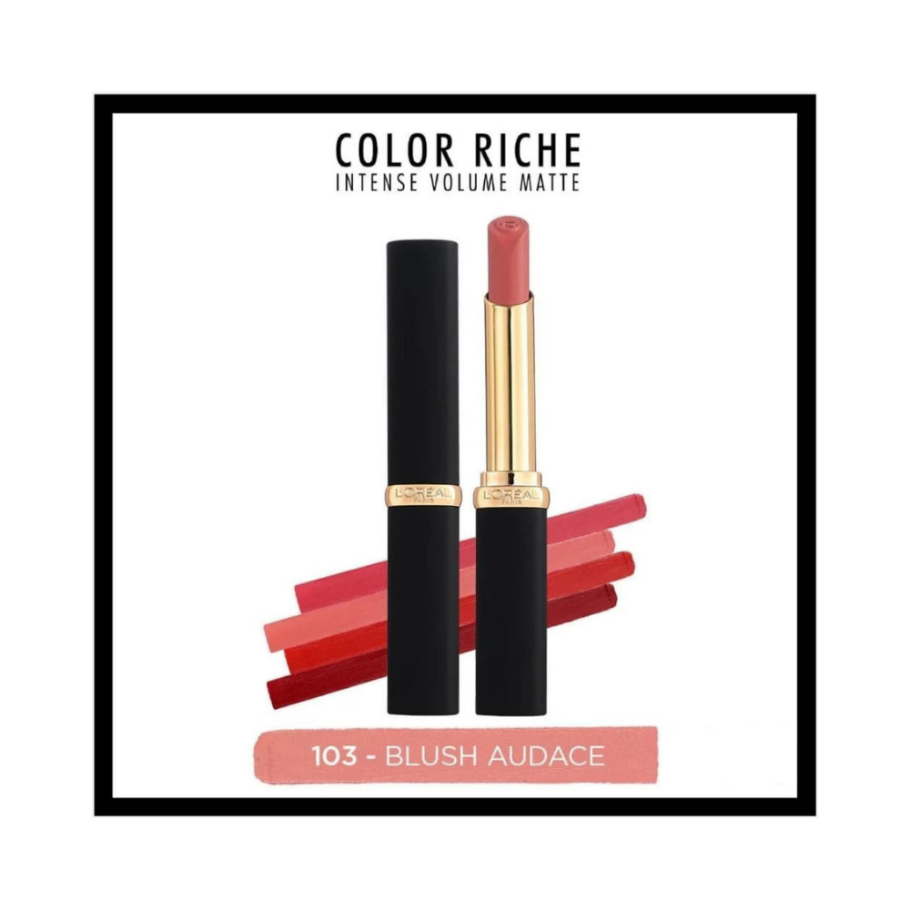 Loreal Paris Colour Riche Intense Volume Matte Lipstick - 103 Blush Audace