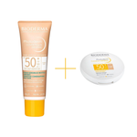 Bioderma Photoderm Cover Touch Mineral SPF 50 40 Ml - Light + Bioderma Photoderm Compact Light Mineral Sunscreen SPF50+ 10g