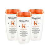 Kerastase Nutritive Bain Satin No:2 Nourishing Shampoo for Dry Hair 250ml 3 Pack - Chivela