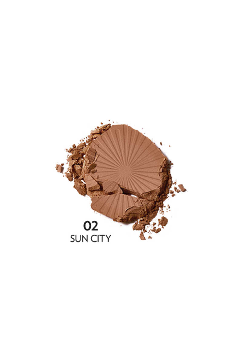 Golden Rose Sun Bright Bronzer Powder 12.5g - 02 Sun City - Chivela