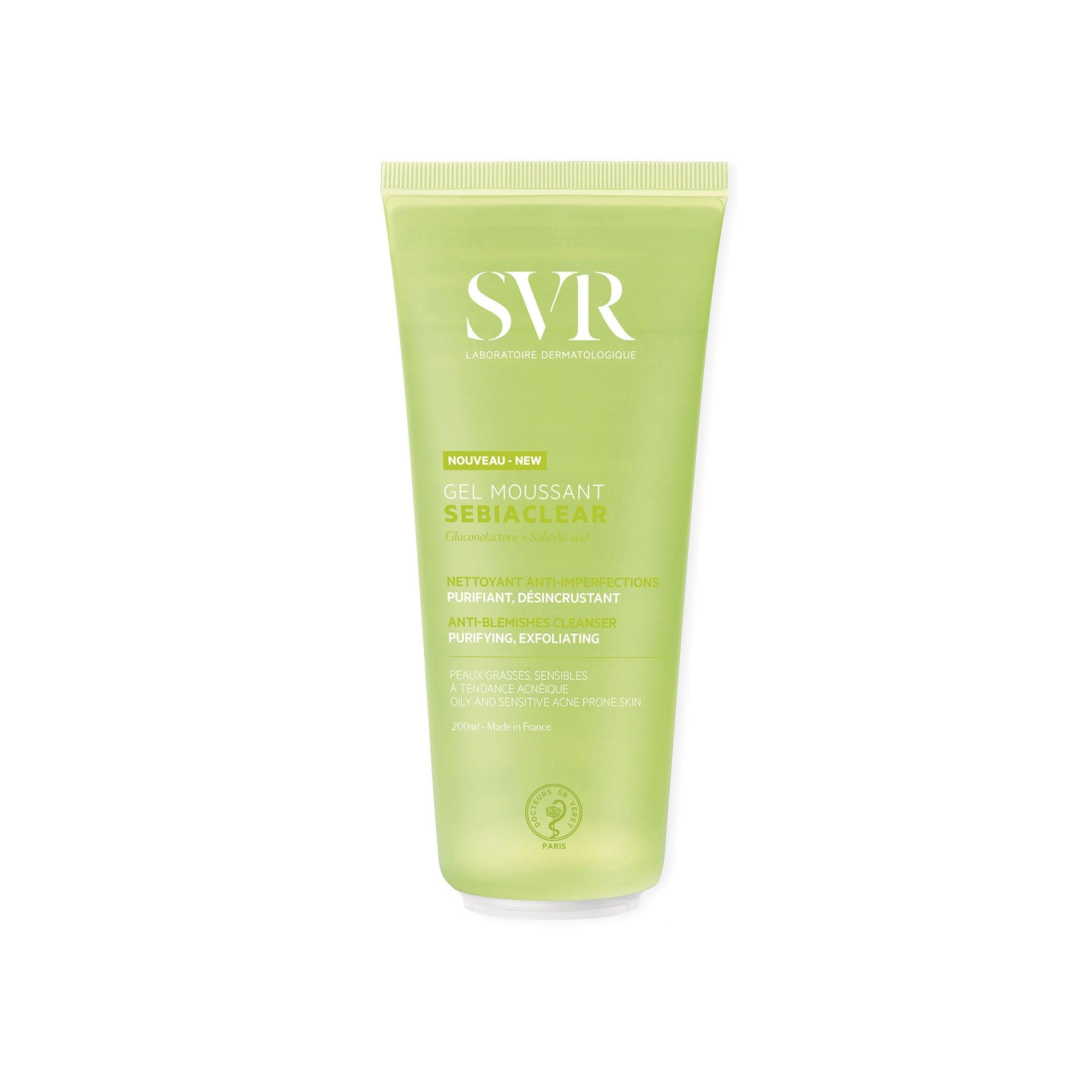 Svr Sebiaclear Facial Cleansing Gel Moussant 200 ml 3401381332617