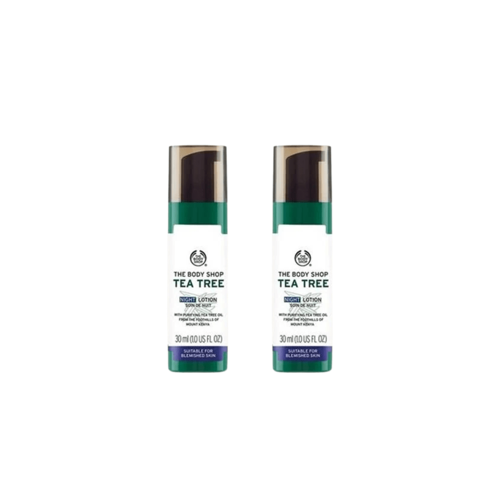 The Body Shop Tea Tree - Night Lotion Against Acne Blemishes 30 ml 2 Pack 757279513198