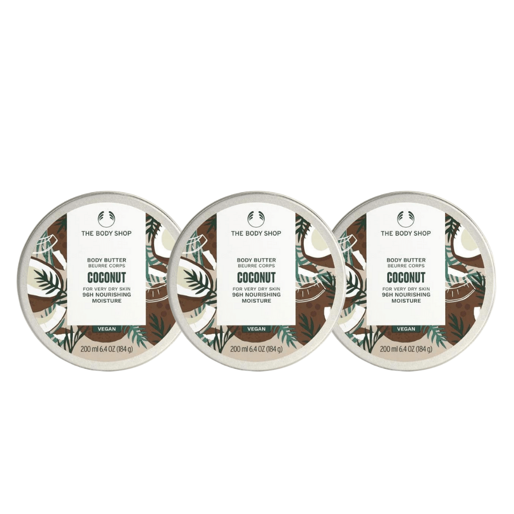 The Body Shop Coconut Body Butter 200ml 3 Pack 757279514430