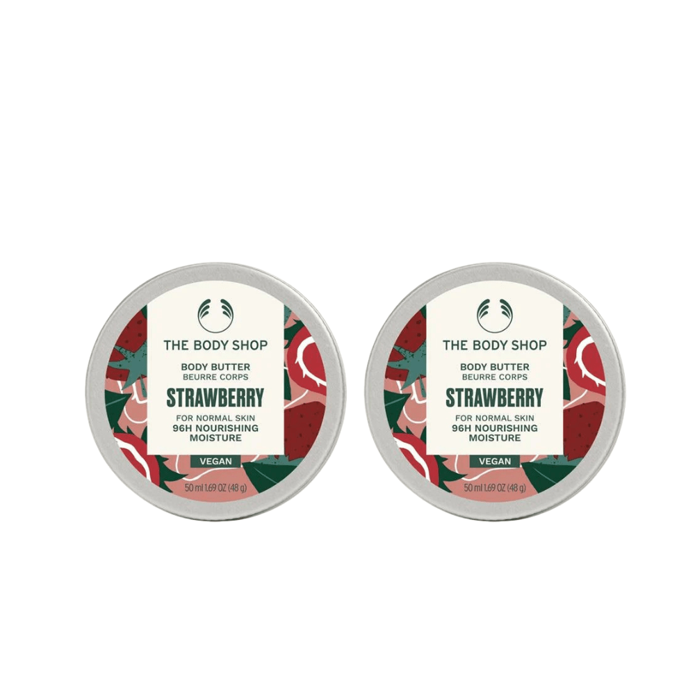 The Body Shop Strawberry Body Butter 50ml 2 Pack 757279511972