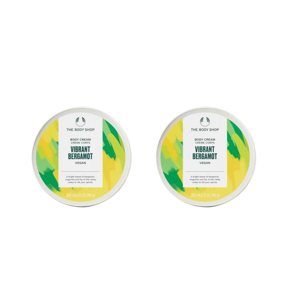 The Body Shop Vibrant Bergamot Body Cream 200ml 2 Pack 757279514638