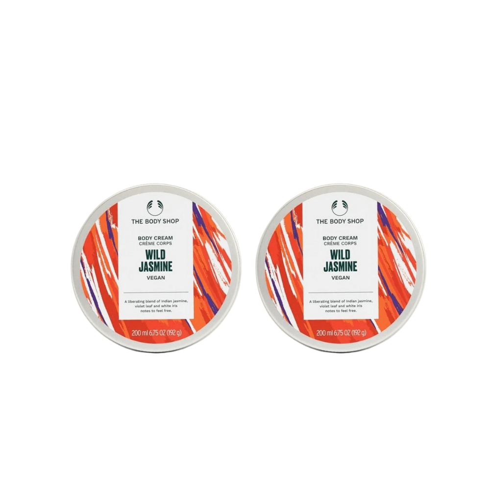 The Body Shop Wild Jasmine Body Cream 200ml 2 Pack 757279514737