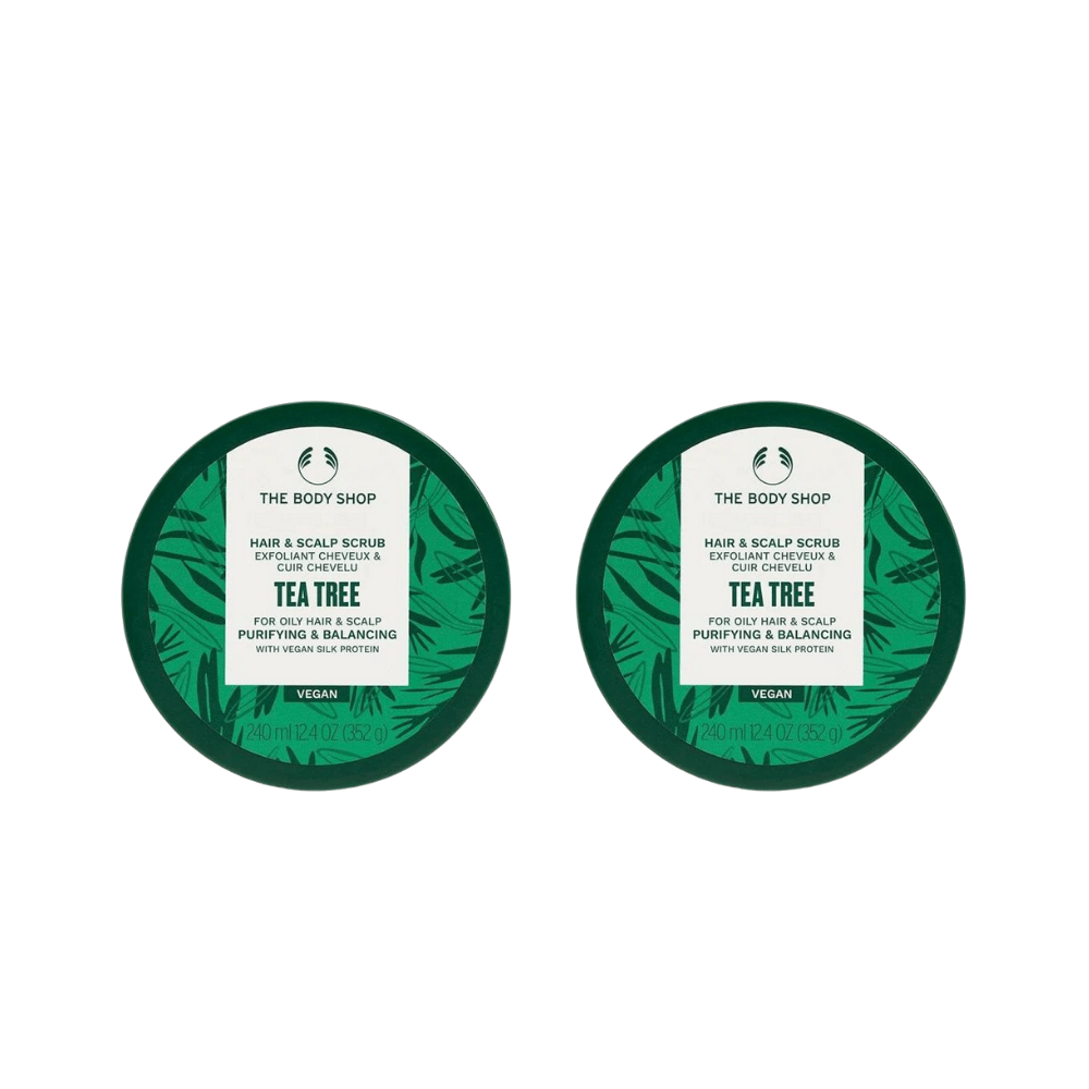 The Body Shop Tea Tree Purifying, Balancing Hair and Scalp Peeling 240ml 2 Pack 757279514607