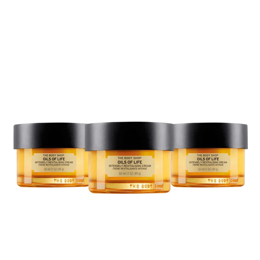 The Body Shop Oils Of Life Revitalizing Cream 50ml 3 Pack 757279511606