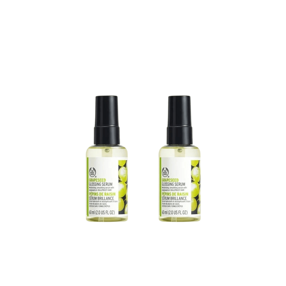 The Body Shop Grapeseed Shine Hair Serum 60ml 2 Pack 757279509429