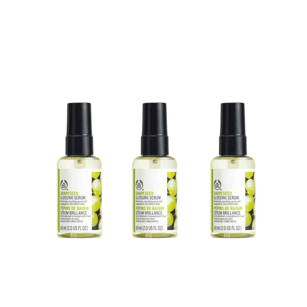 The Body Shop Grapeseed Shine Hair Serum 60ml 3 Pack 757279512030