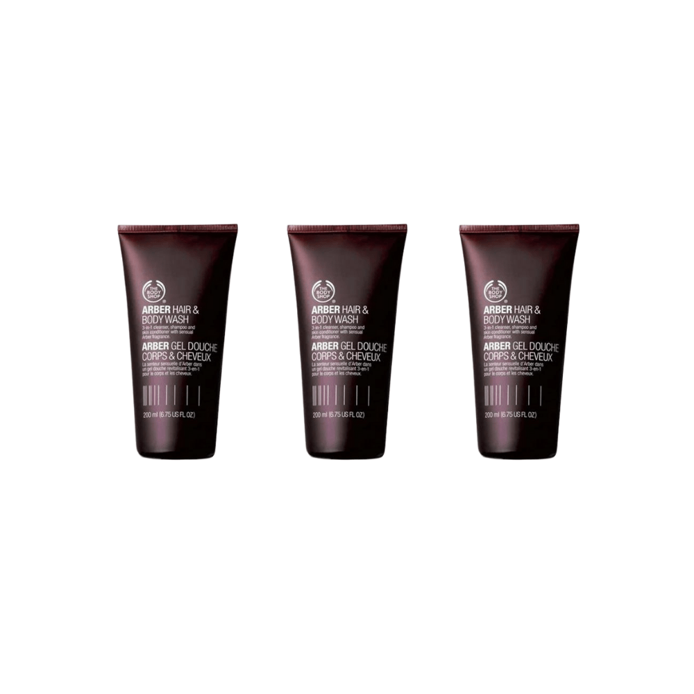 The Body Shop Arber - Hair And Body Shampoo 200ml 3 Pack 757279514775