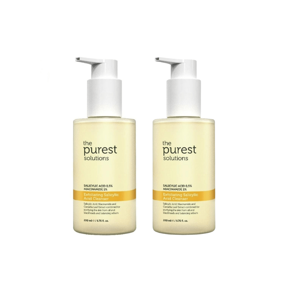 The Purest Solutions Cleanser Facial Cleansing Gel with Salicylic Acid 200ml 2 Pack 715936233384