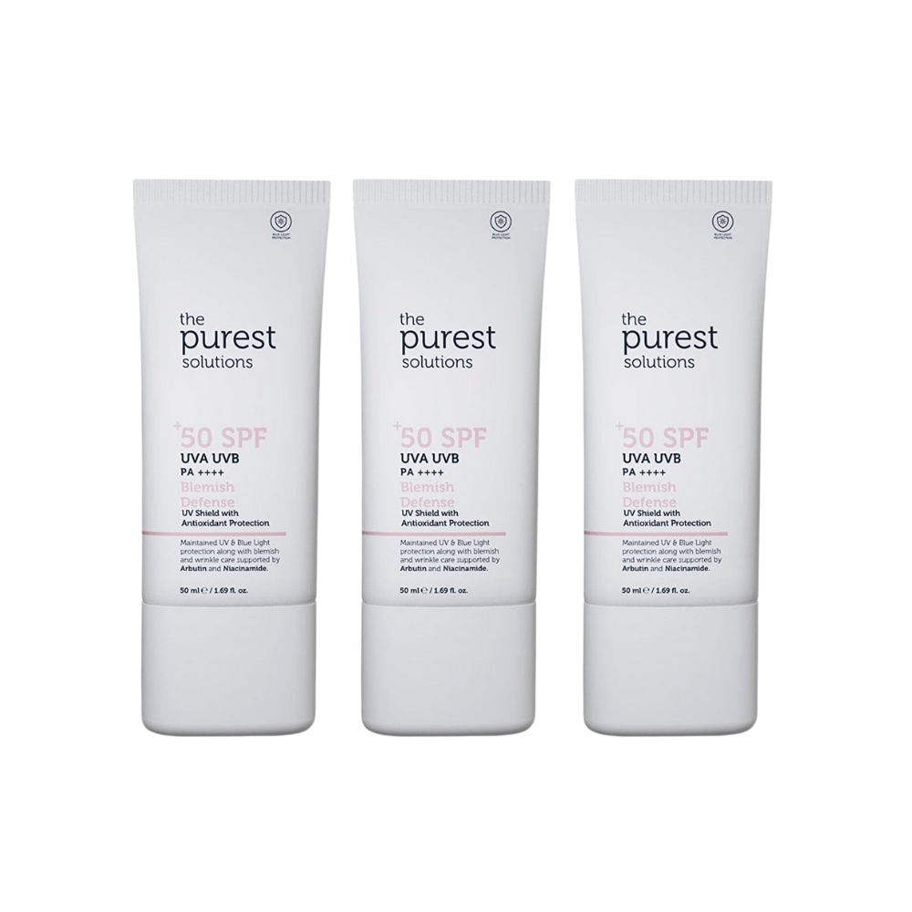 The Purest Sunscreen for Blemished Skin Spf50+ 50ml 3 Pack 715936233605