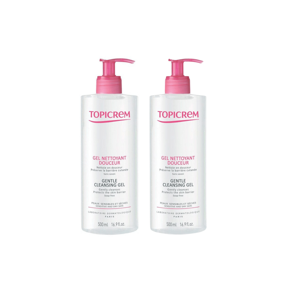 Topicrem Sensitive and Dry Skin Gentle Nettoyant Cleansing Gel 500 ml 2 Pack 715936235074