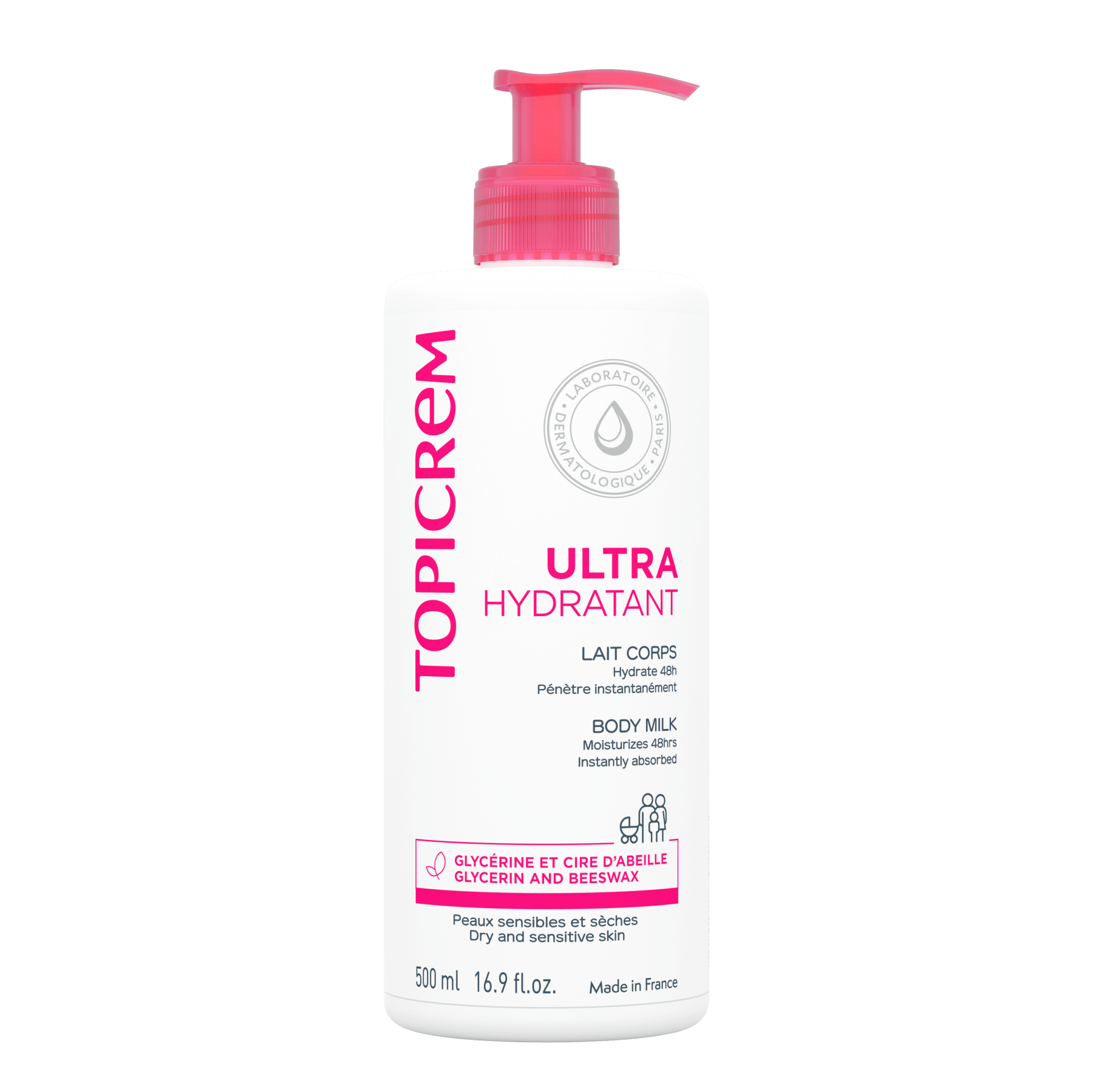 Topicrem Ultra Moisturizing Body Milk 500 ml 3700281702286